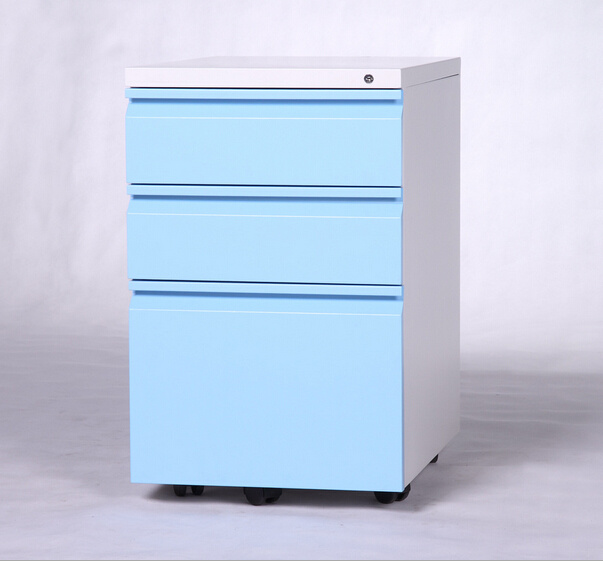 New 3 Drawer Mobile Pedestal Lockable Filing Cabinet