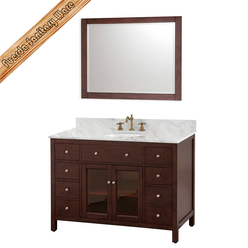 Fed-1007A 48 Inch Unique Marble Top Modern Bathroom Vanities