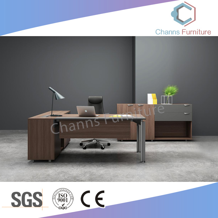 Melamine Wooden Table Metal Office Desk (CAS-MD18A77)