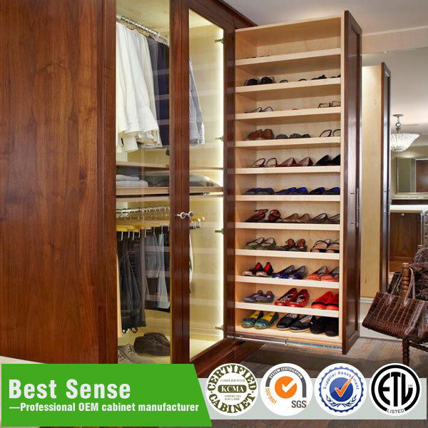 Guangzhou Custom Furniture Modern Wooden Walk in Wardrobe