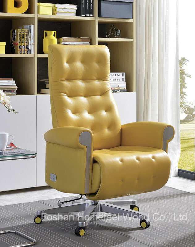 High Quality Office Electric Leather Recliner Chair (HF-GN1605D)