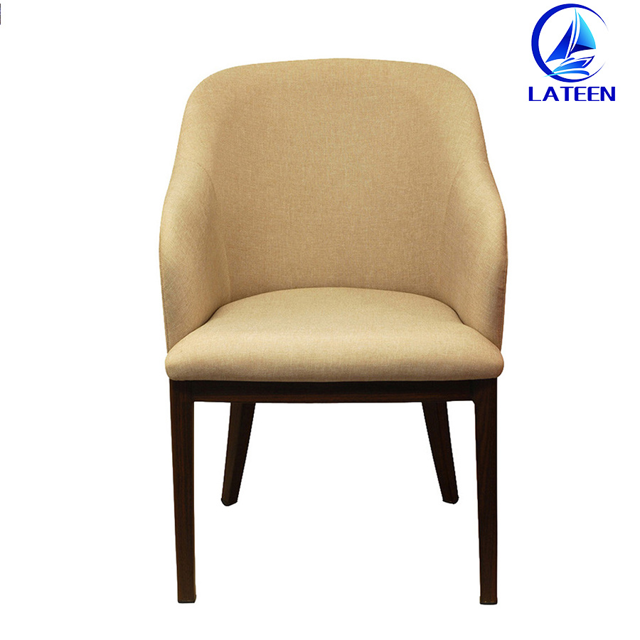 Living Room Hotel Metal Furniture Comfy Fabric Chair