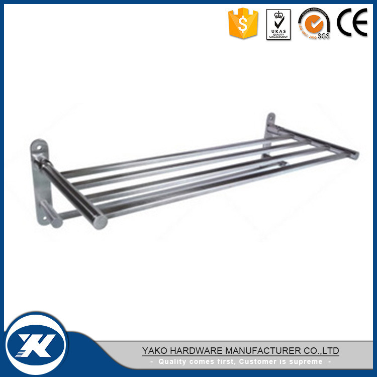 Stainless Steel Wall Mount Washroom Bathroom Towel Cloth Shelf