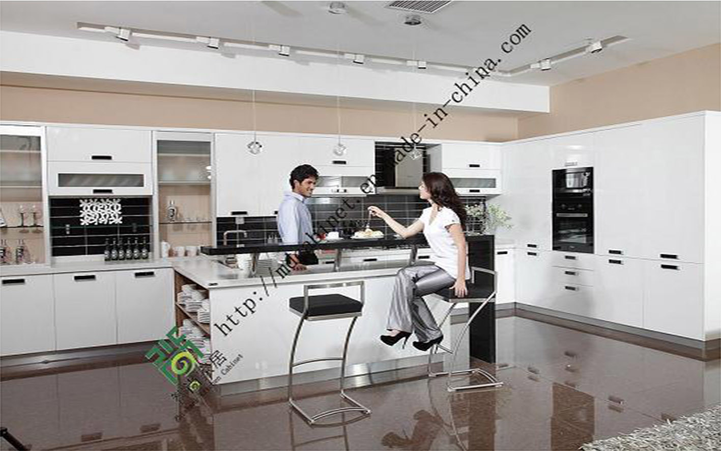 China Melamine MDF Kitchen Cabinet with High Quality