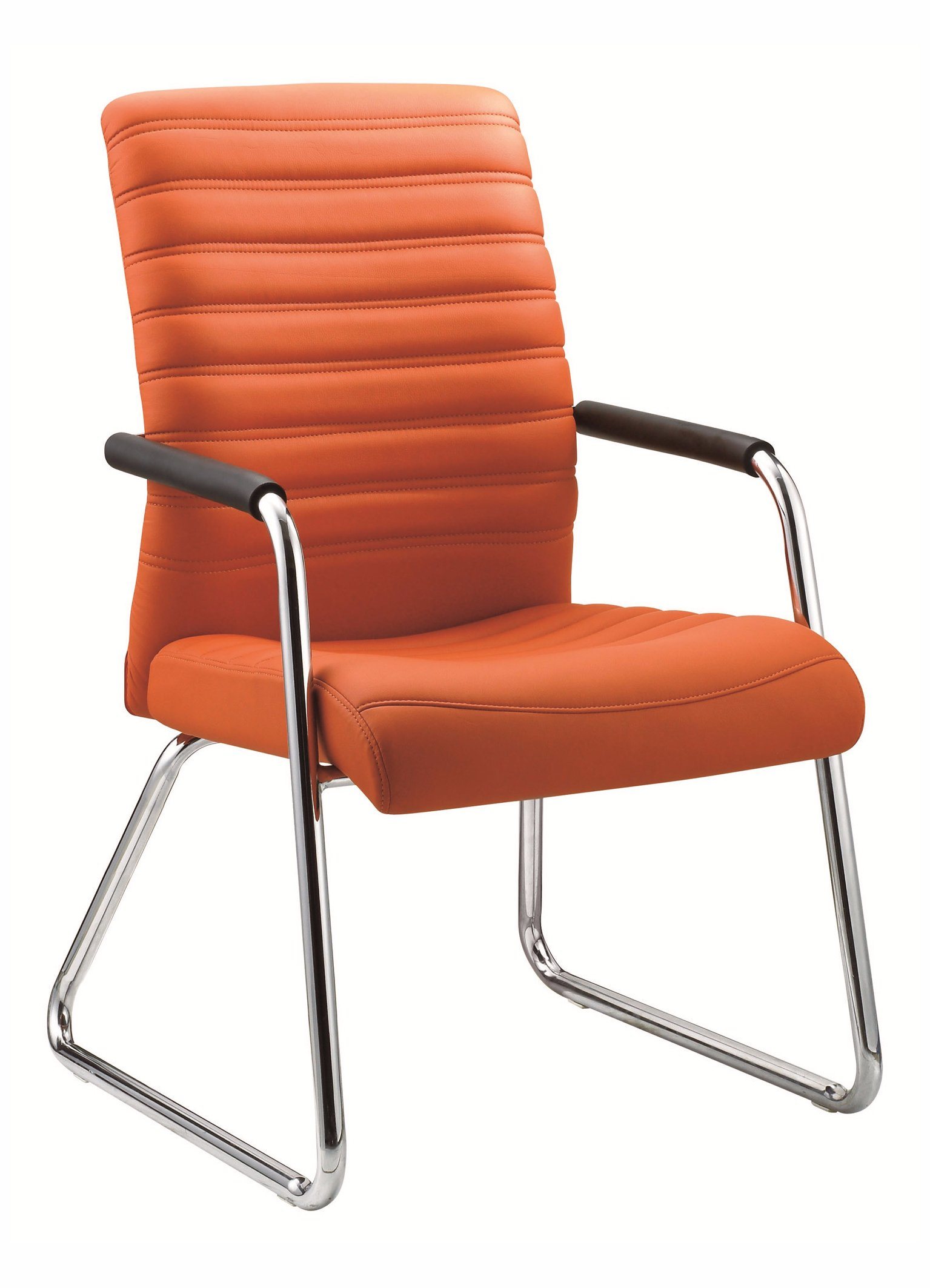 Contracted Synthetic Leather Manager Meeting Staff Visitor Chair with Arms