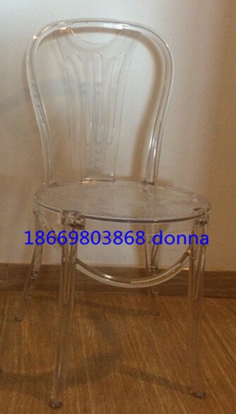 Clear Crystal Resin Wedding Thonet Chair