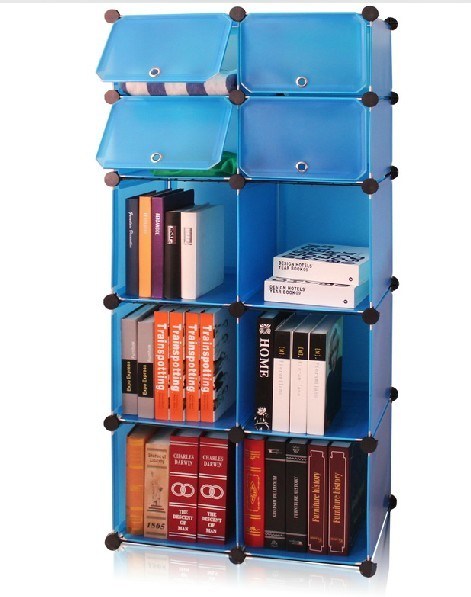 DIY Book Shelf, Blue, Wall Cube Storage (FH-AL01027-4)