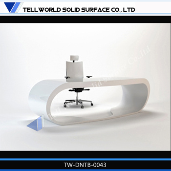 Hot Sale White Gloss CEO Table Executive Office Desk Design