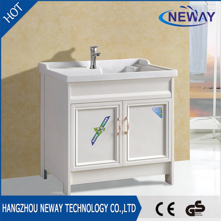 PVC Commercial Corner Bathroom Sink Cabinet