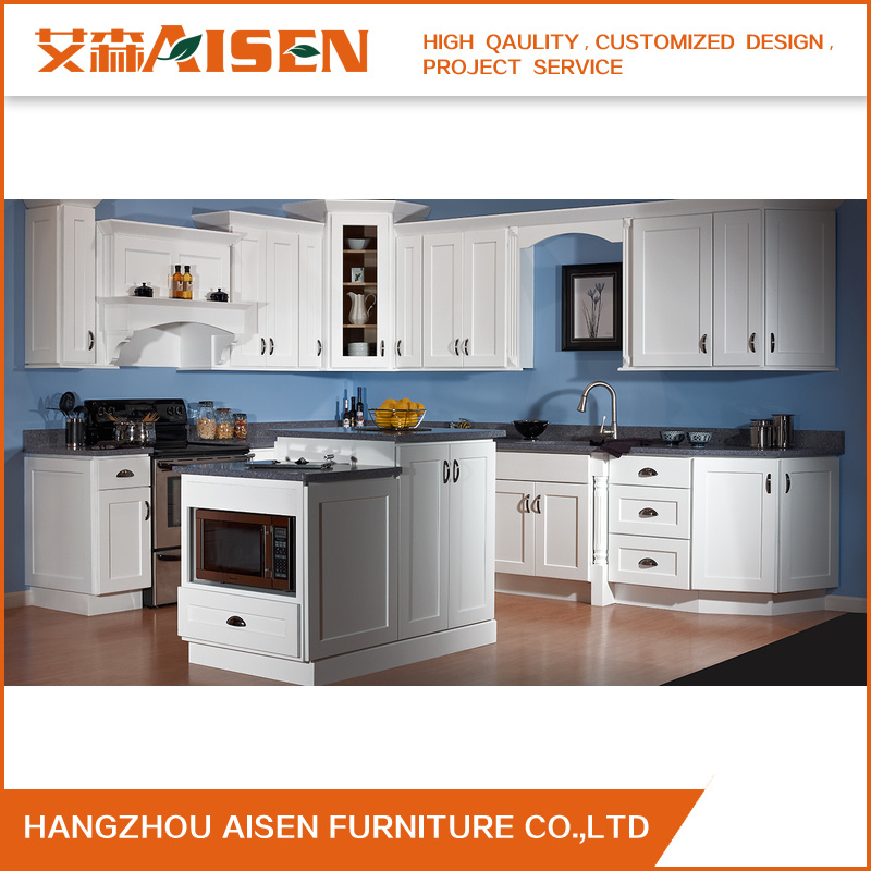 Modern Kitchen Furniture Shaker Style Solid Wood Kitchen Cabinet