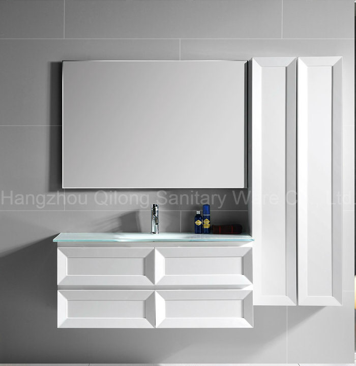 2017 New PVC Wall-Mounted Cabinet for Bathroom with Side Cabinet