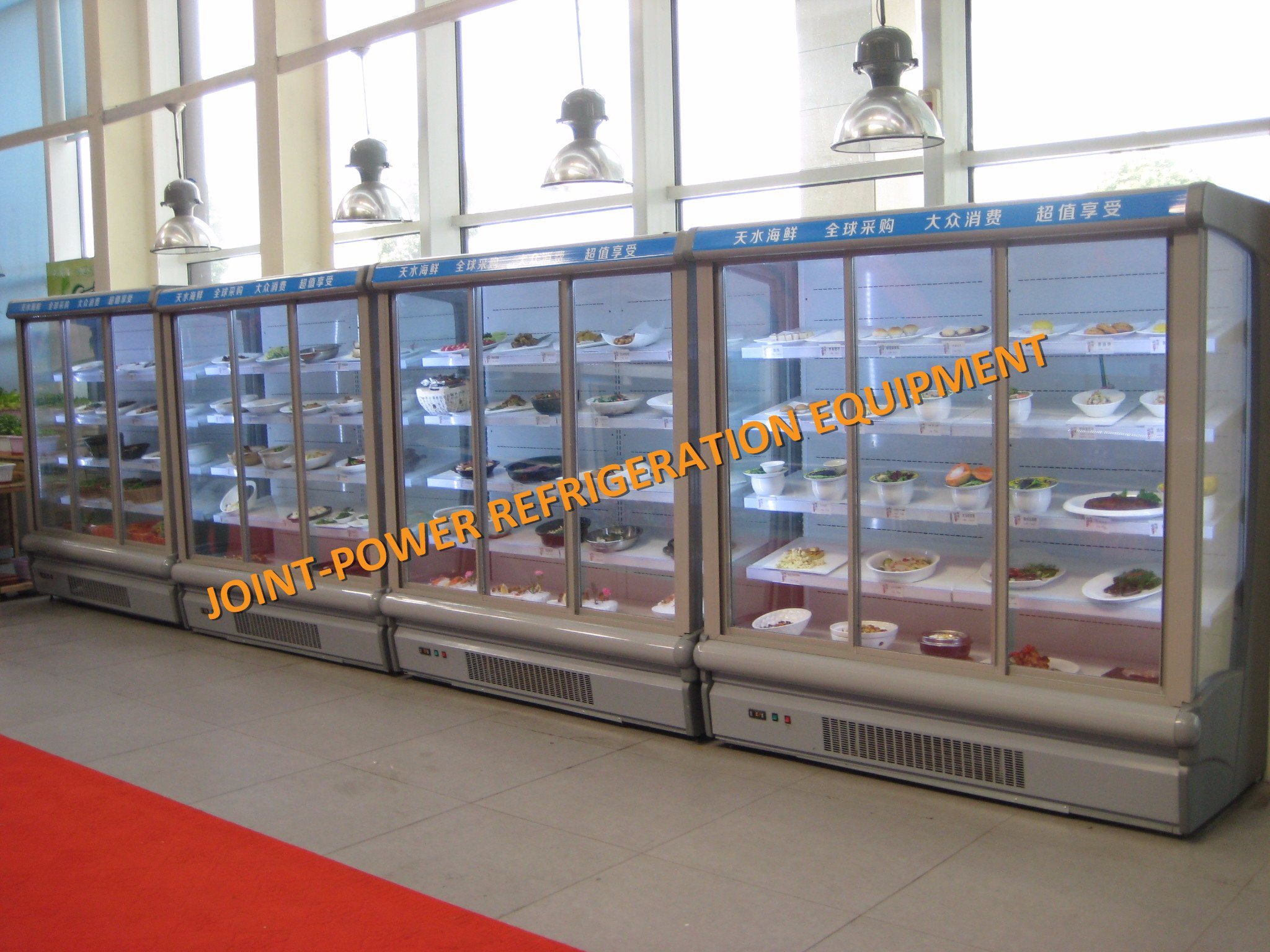 Convenience Store Beverage Display Refrigerator Showcase Drawer Cabinet