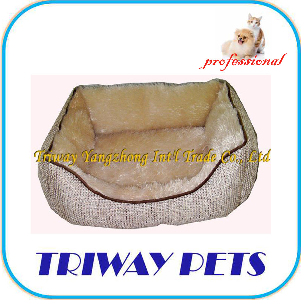 Comfort Needle Fur Dog Cat Pet Bed (WY101088A/C)