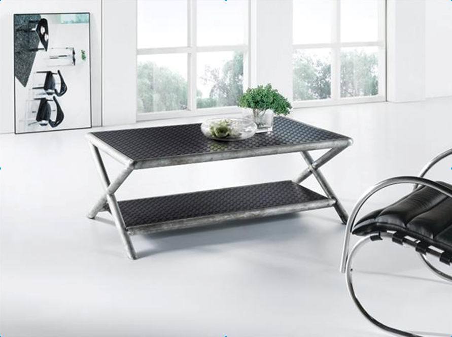 Seamless Steel Coffee Table, Solid Steel Coffee Table, Antique Metal Table T-74