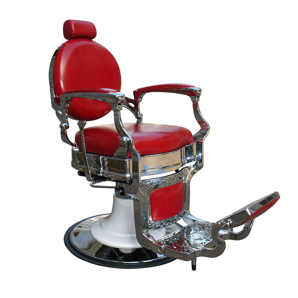 Luxury Red Barber Chair Imperial Style Chair Salon Furniture