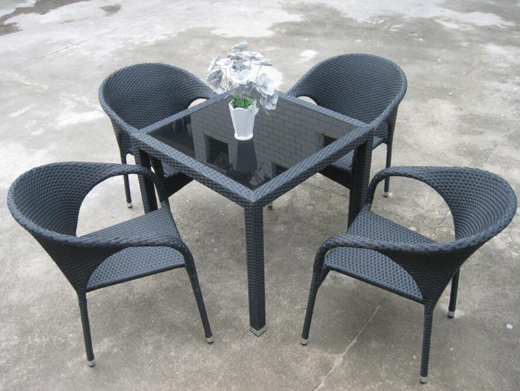 Outdoor Rattan Patio Wicker Garden Furniture Dining Set (DS-06055)