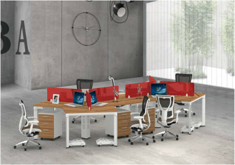 Modern Style Premium Staff Partition Workstations Office Desk (PM-025)