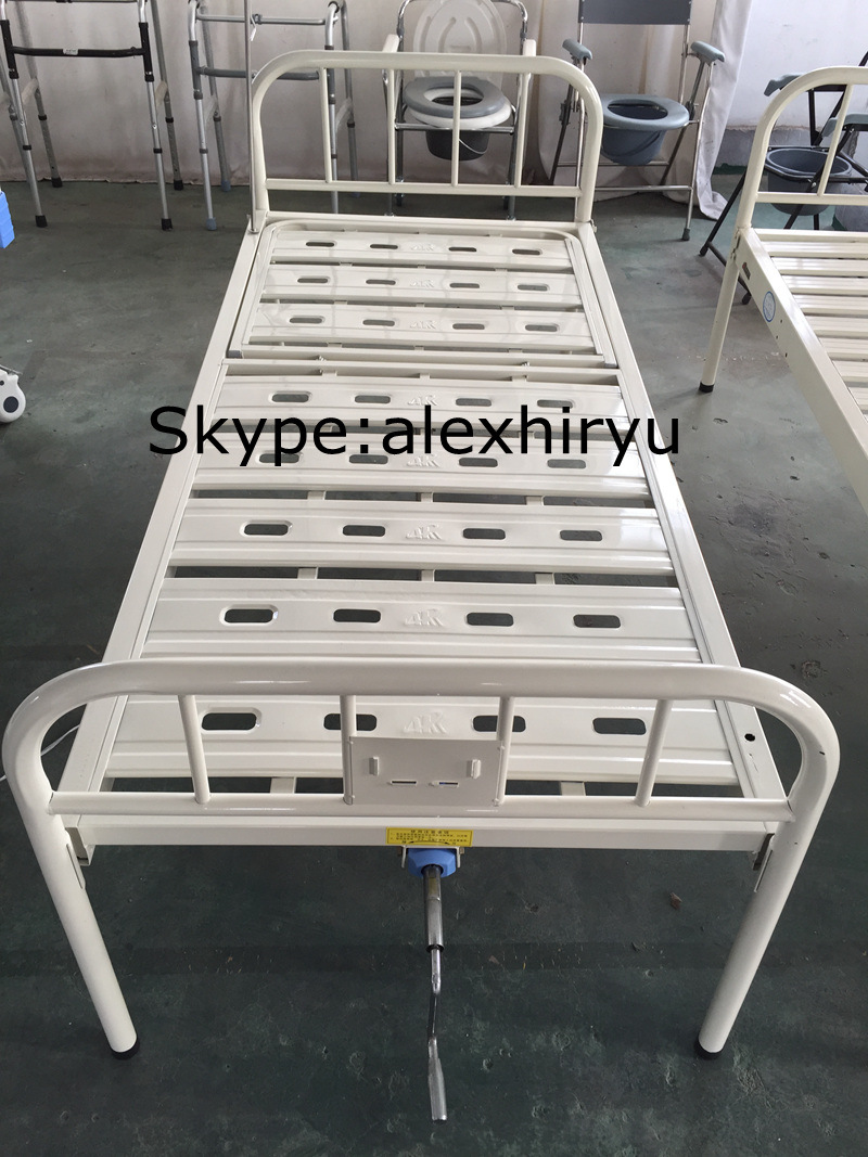 Medical Equipment Folding Cot Bed, Stainless Steel Hospital Bed