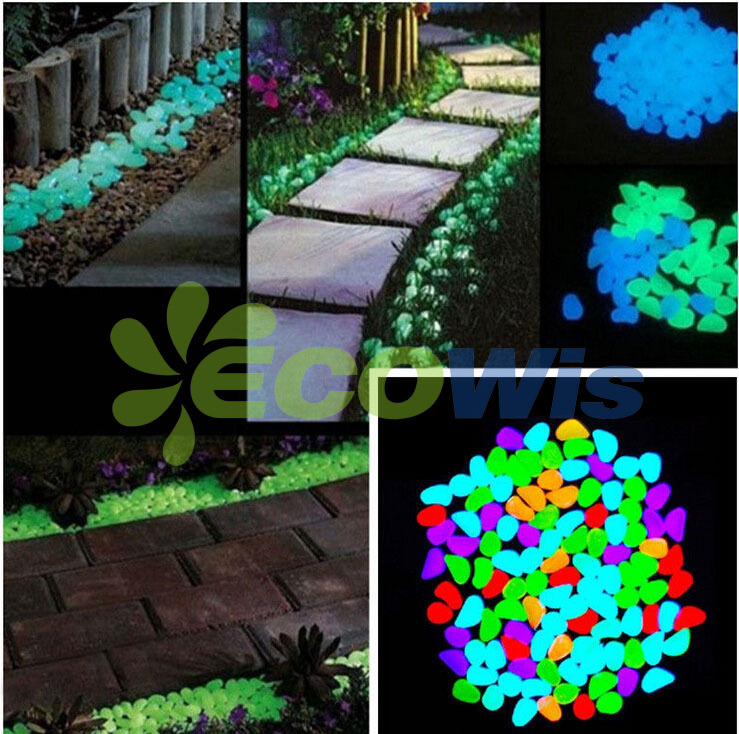 Glow in The Dark Pebbles for Walkways Garden Decoration