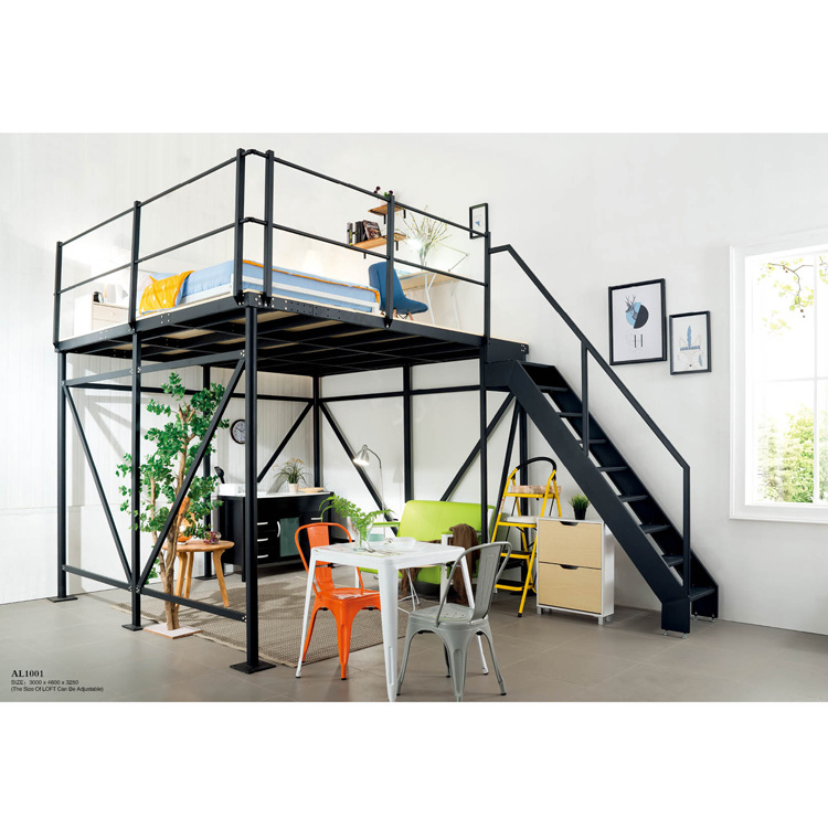 Bedroom Furniture School Steel Metal Bunk Bed with Stair