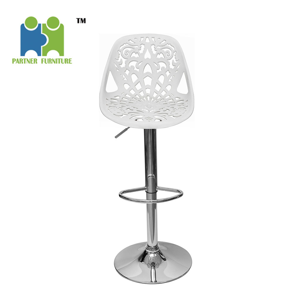 (KULARB) Well Design White Lace Bar Stool