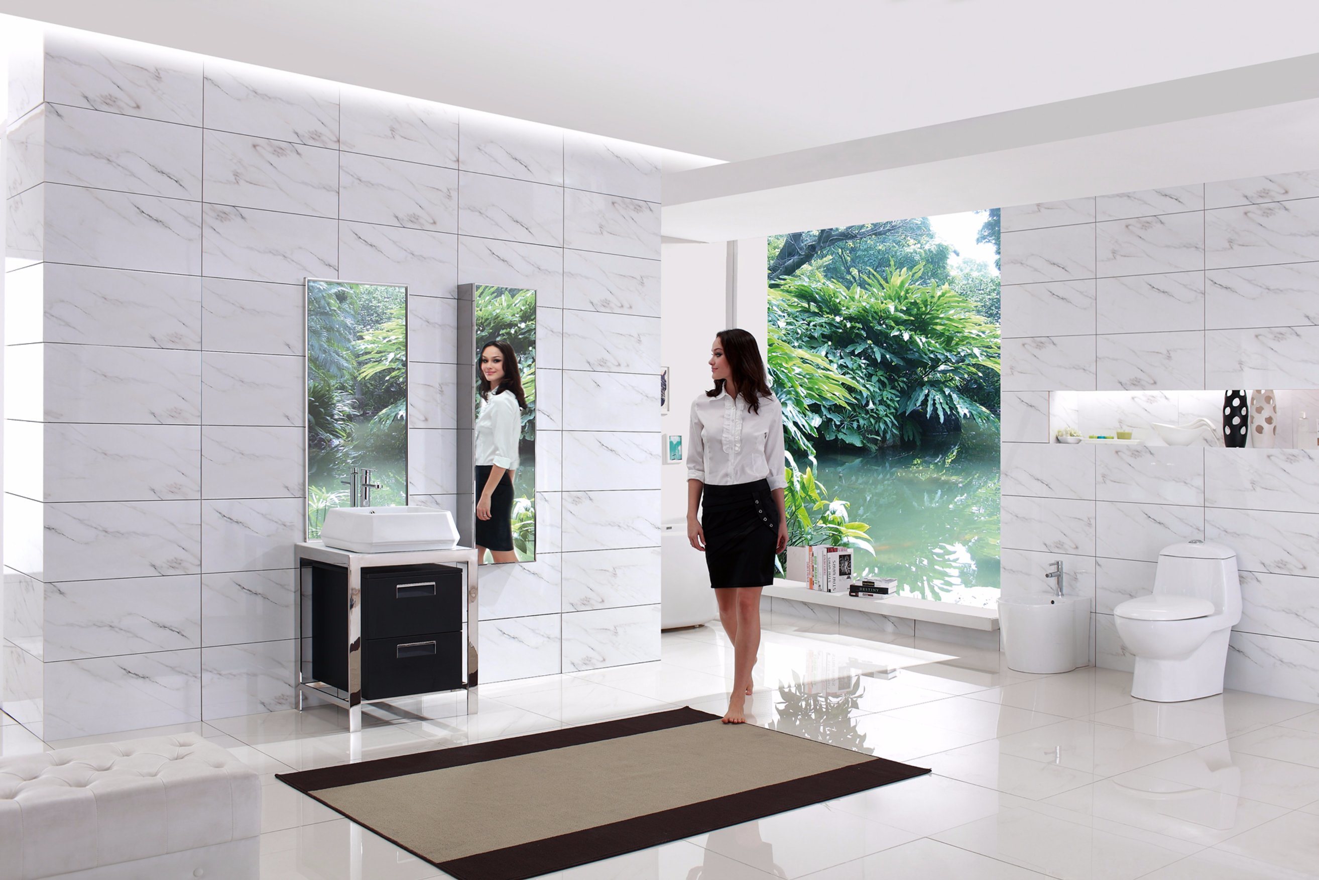 Stainless Steel Bathroom Vanity with Sink