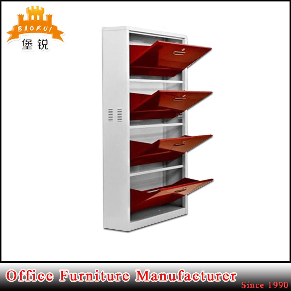 Outdoor Metal Steel Shoe Cabinet Design for Office