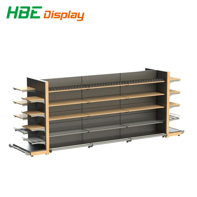 Metal Grocery Store Display Shelf