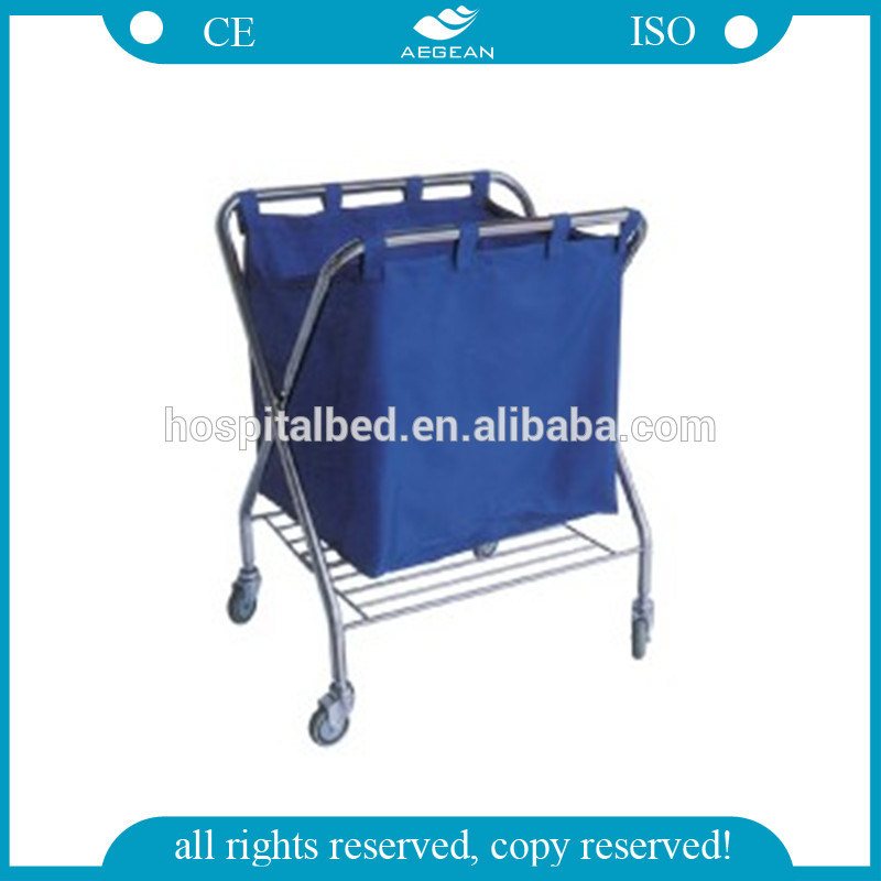 AG-Ss023 High Quality Cheap Stainless Steel Hospital Laundry Trolley Prices