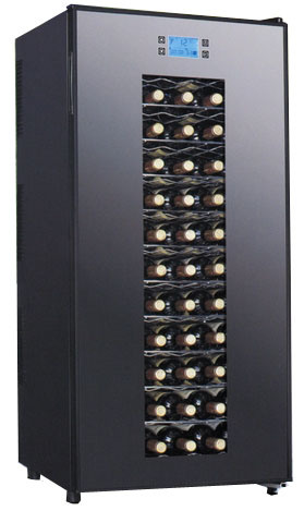 Touch Screen Red Wine Cabinet