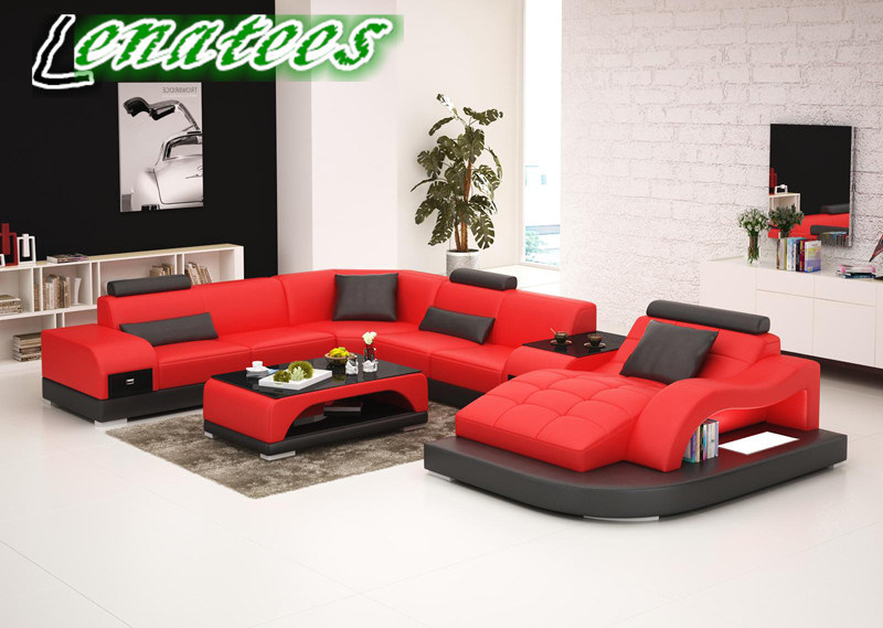 G8009 Luxury Furniture Genuine Leather Sofa New Model