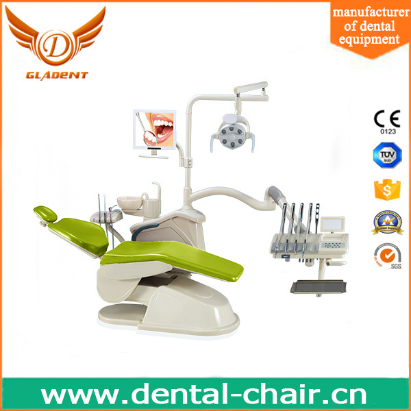 Real Leather Left-Handed Dental Chair Mobile Portable Patient Chair