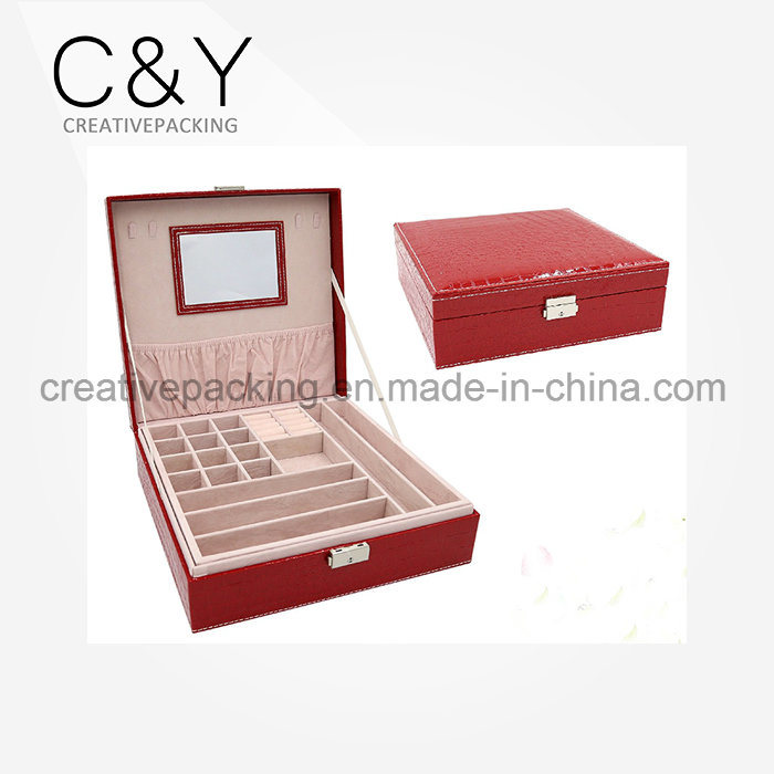 Travel Decoration Leather Jewelry Box