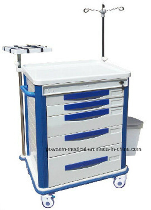 Ce Apprived Hospital Medical Emergency Trolley Crash Cart (ET-16)