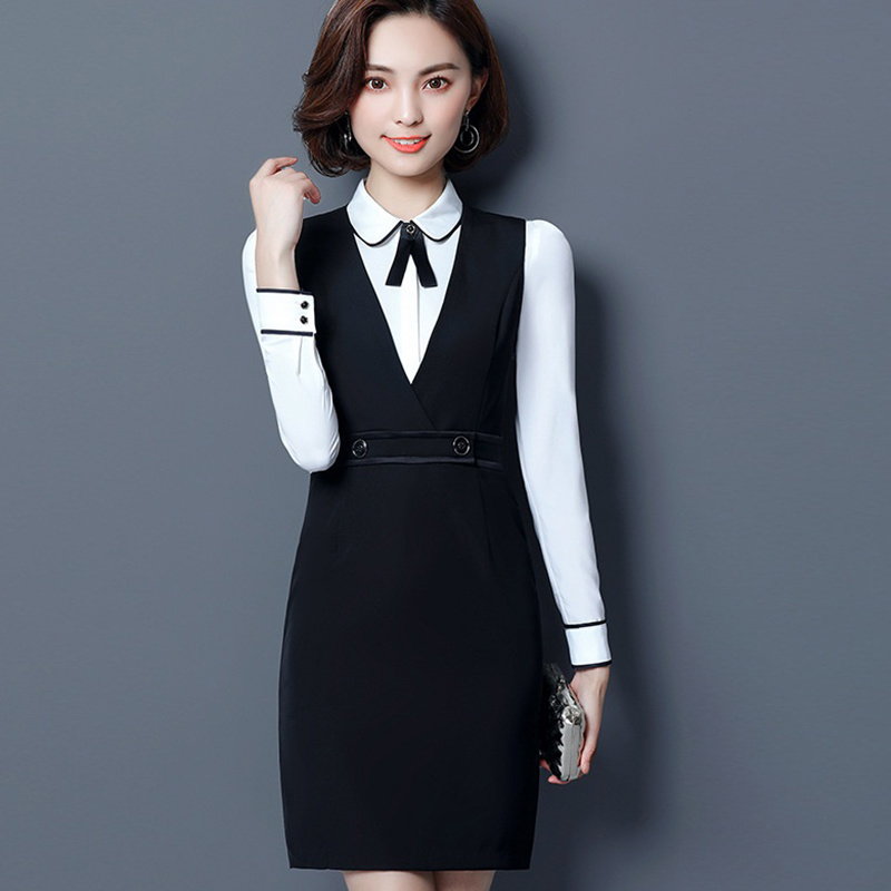 Hot Sale Wome One Piece Jumper Skirt Office Lady Dress