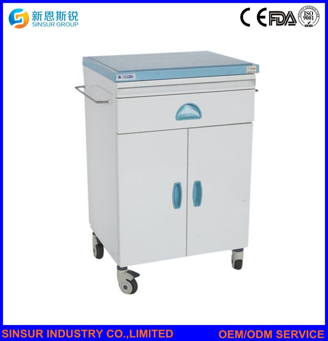 Hospital Furniture ABS Bedside Multi-Function Table Bedside Cabinet