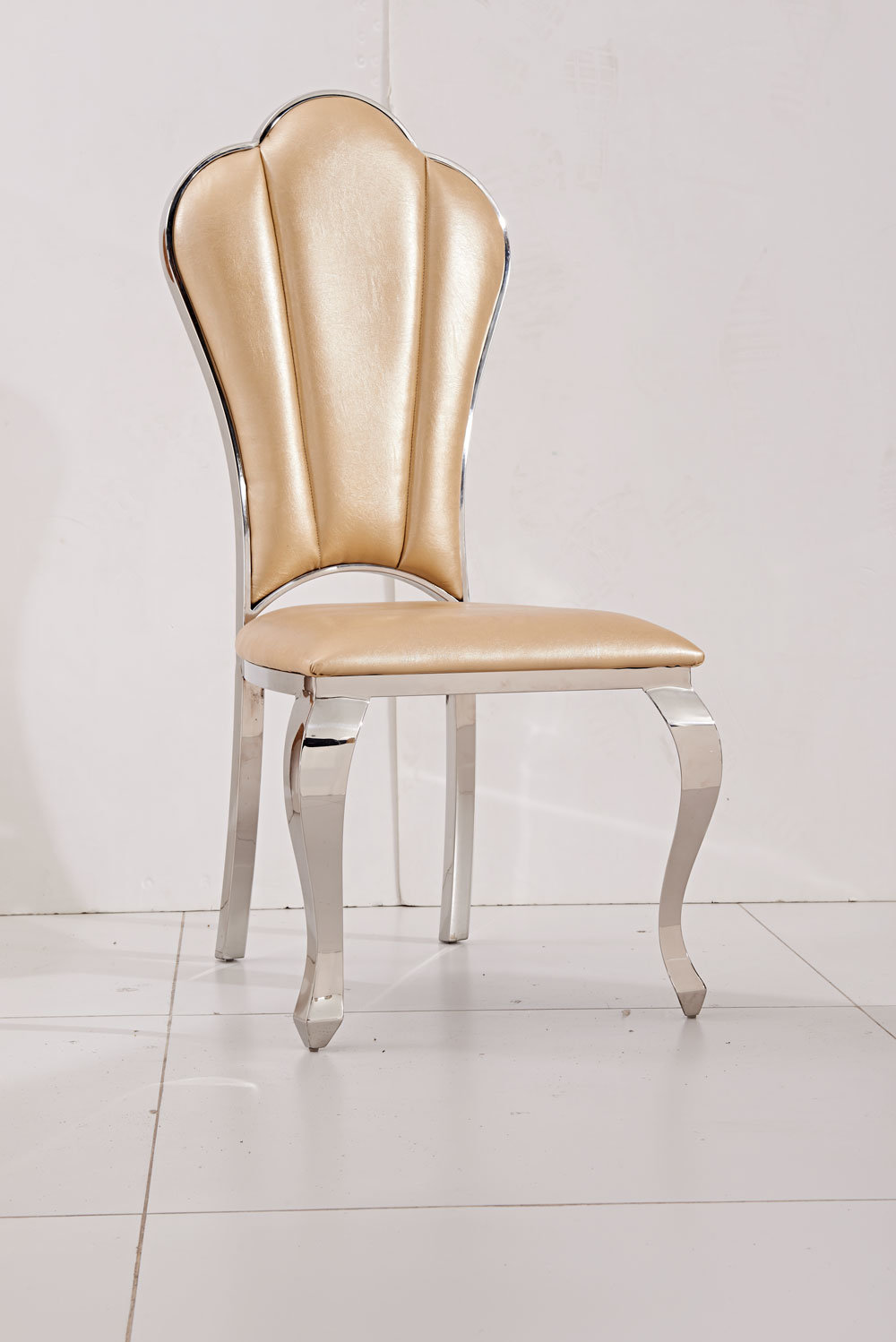 Metal Frame Leather Dining Chair for Wedding Event