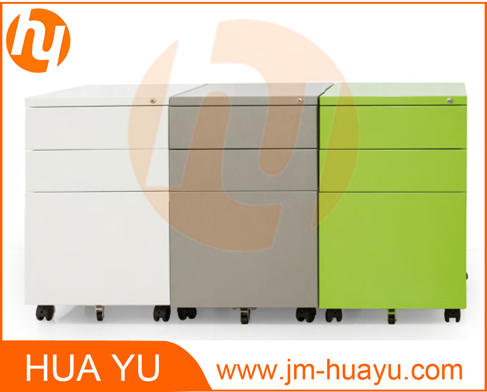 Metal Mobile Pedestal Filing Cabinet with Powder Coating