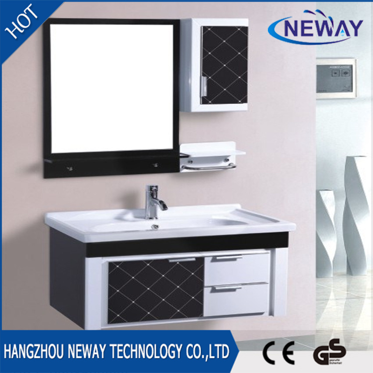 Hot Sell Wall Hotel Bathroom Plastic Vanity Cabinet