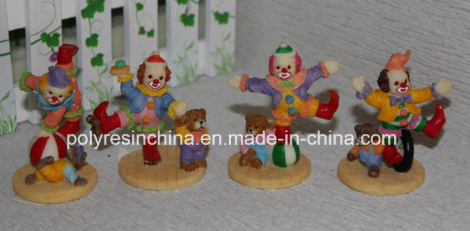 Polyresin Circus Tourist Souvenir Gifts, Resin Circus Clown Promotion Crafts