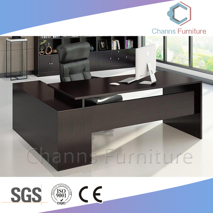 Fashion Computer Office Furniture Office Desk Black Wooden Manger Table (CAS-MD1855)