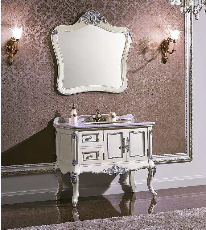 Antique Style Solid Wood Bathroom Vanity