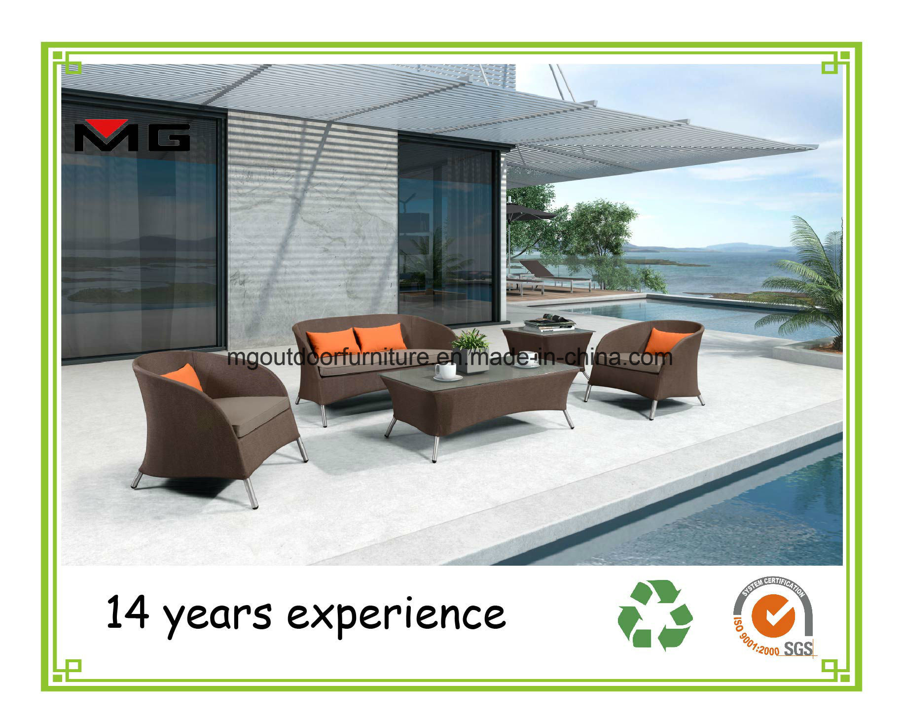 Outdoor Living Furniture Garden Sofa Set