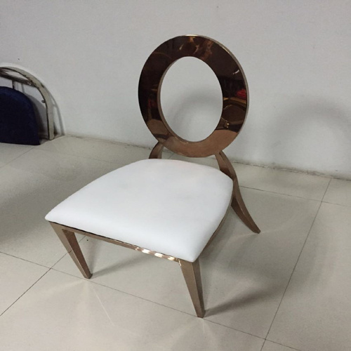 White PU Leather Wedding Dining Chair