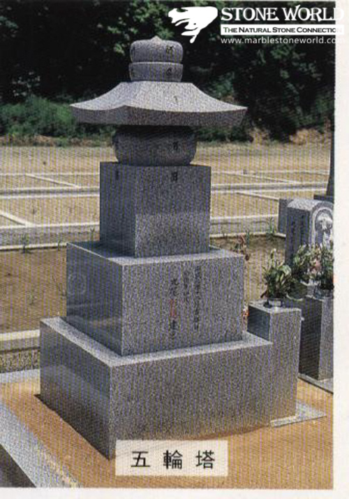 Granite Stone Monument / Tombstone with Custom Design - Tt38