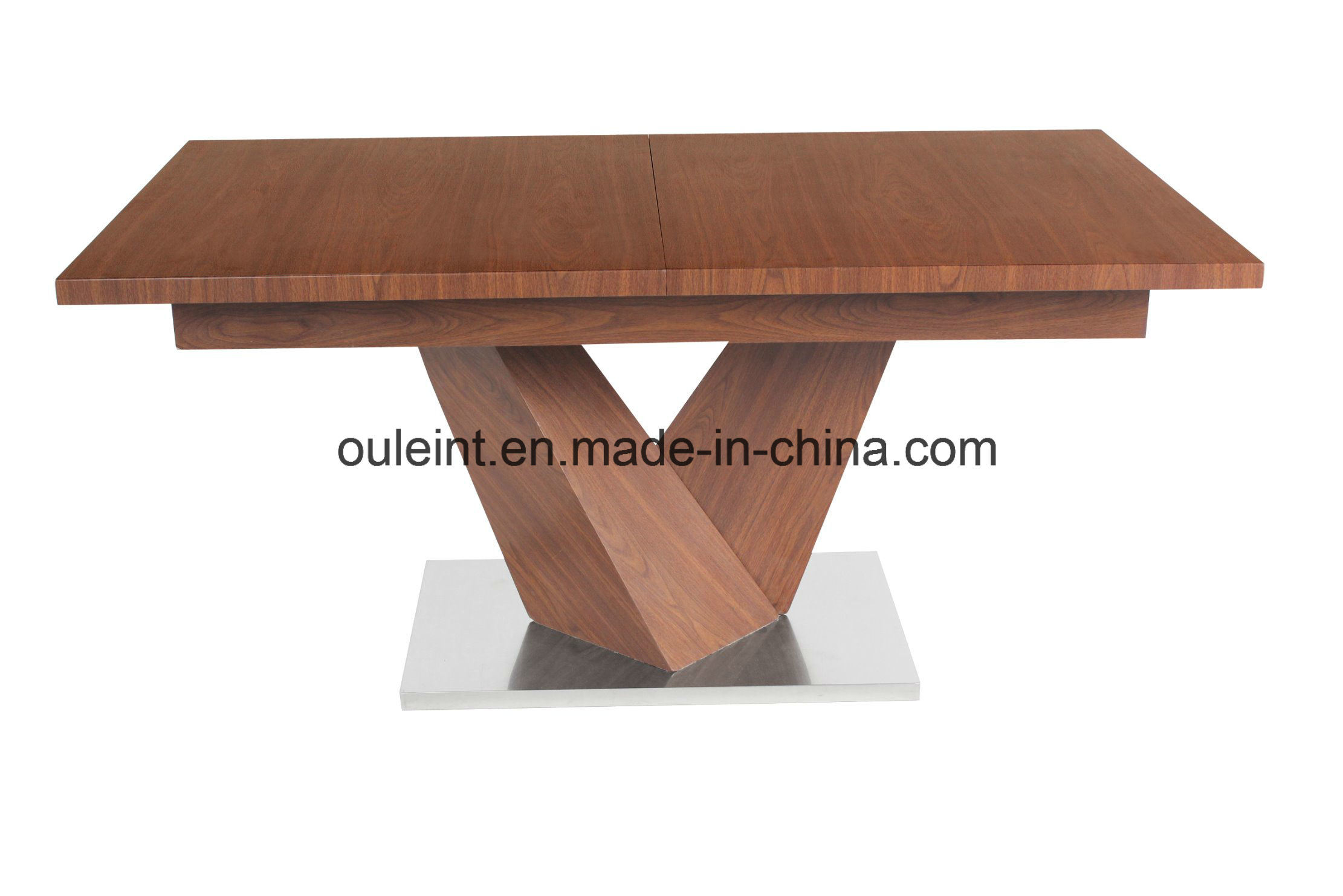 2017 High Quality MDF Paper Covering Extension Dining Table