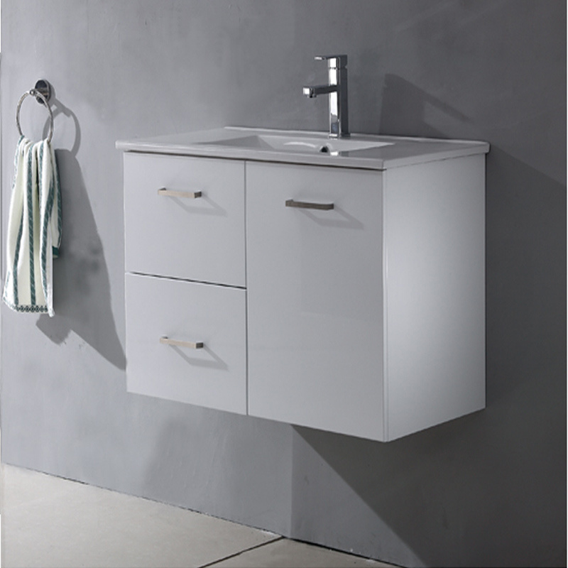 Modern White High Gloss Lacquer Bathroom Cabinet