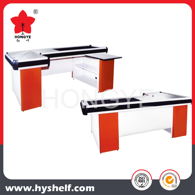 Supermarket Check out Counter Cash Tables with Belt