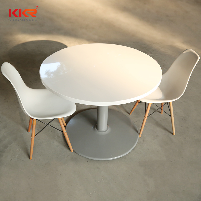 Modern Solid Surface Round Dining Table with Chairs (T1705271)