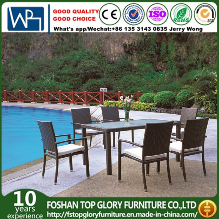 Garden Wicker Rattan Patio Dining Set, Outdoor Furniture (TG-JW71)